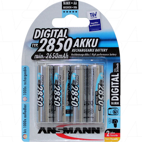 Ansmann AA Rechargeable Battery - 4 Pack