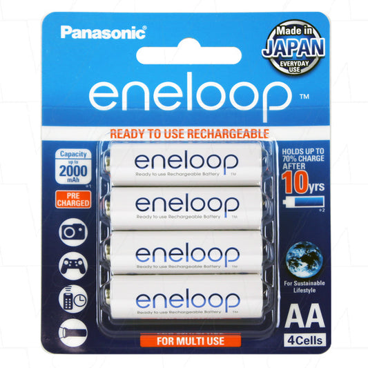 Eneloop AA Rechargeable Battery - 4 Pack