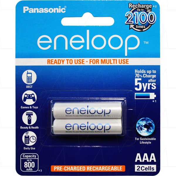 Eneloop AAA Rechargeable Battery - 2 Pack